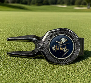 Wild Turkey Golf Club Divot Tool Magnetic Ball Marker Ahead Course Accessory